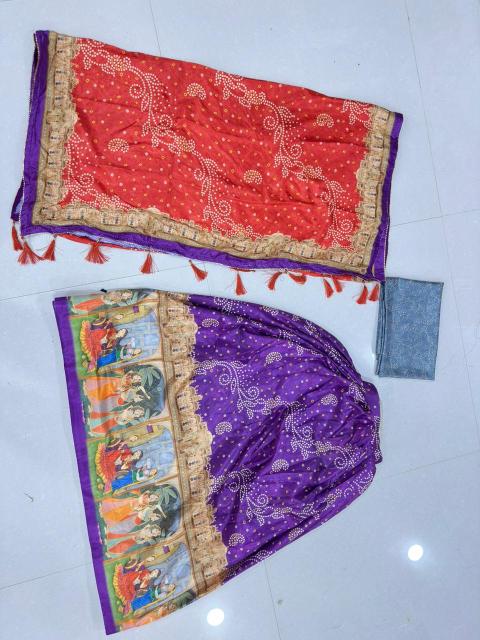 Artriddhs Dola silk D NO DEGITAL 19 Wholesale lehenga choli manufacturers in India